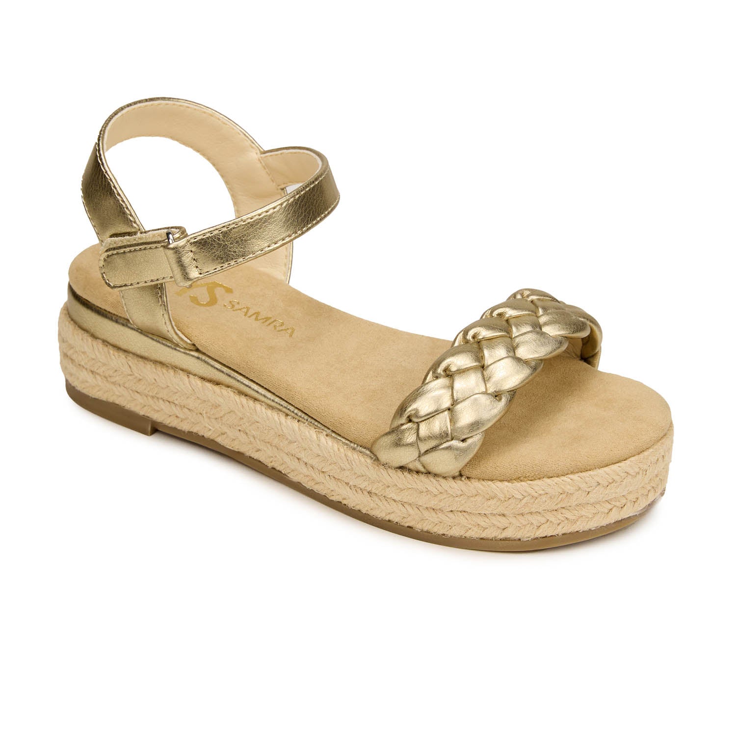 Miss April Wedge Sandal in Gold - Kids
