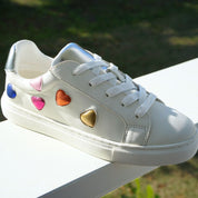 Miss Gaia Hearts Sneaker in Multicolor - Kids - Yosi Samra  - Kids' Sneakers