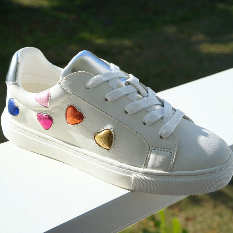 Miss Gaia Hearts Sneaker in Multicolor - Kids - Yosi Samra  - Kids' Sneakers