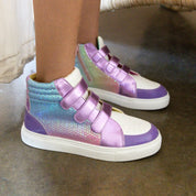 Miss Hannah Velcro Sneaker in Purple - Kids - Yosi Samra  - Kids' Sneakers