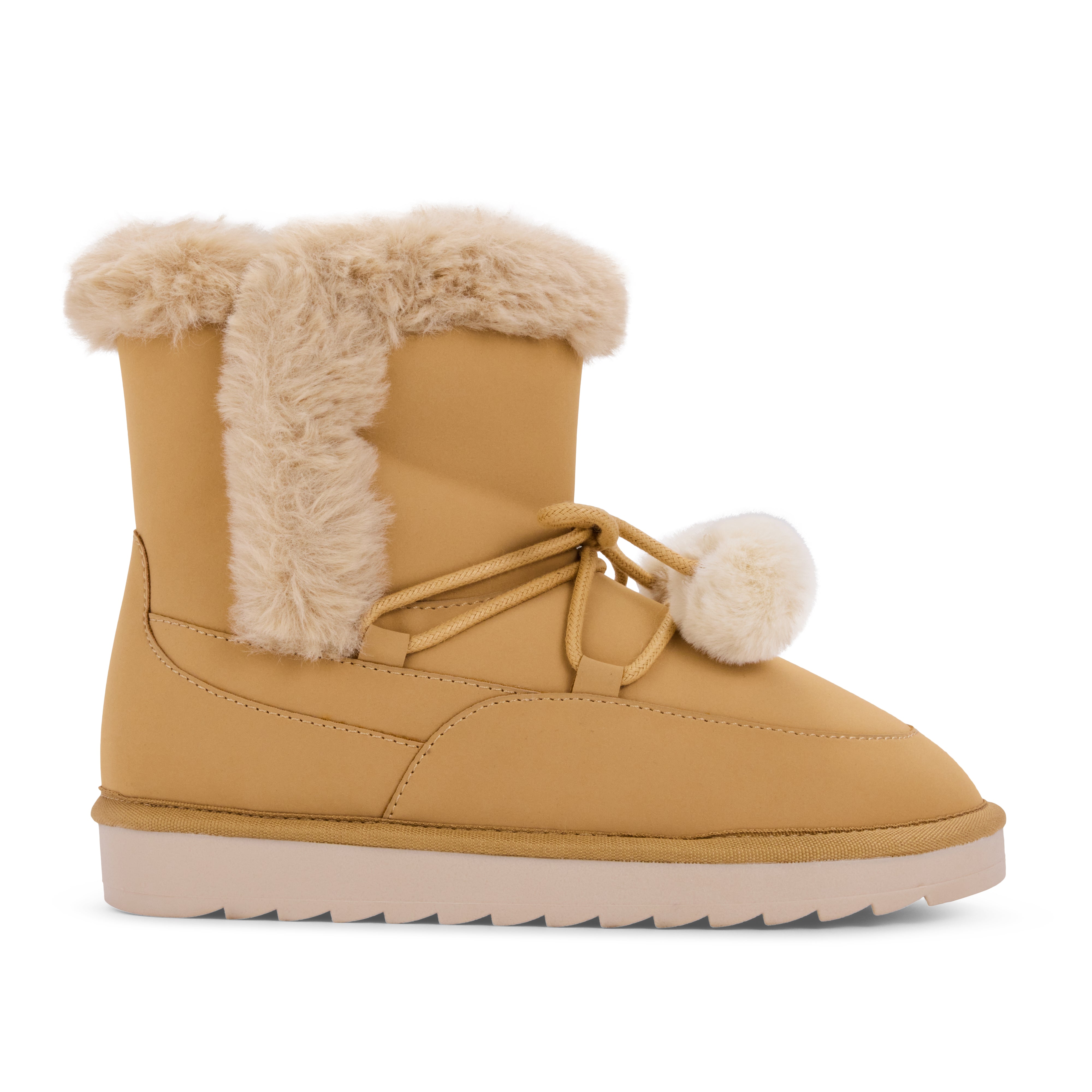 Miss Snow Fluff Boot in Cream Faux Nubuck - Kids