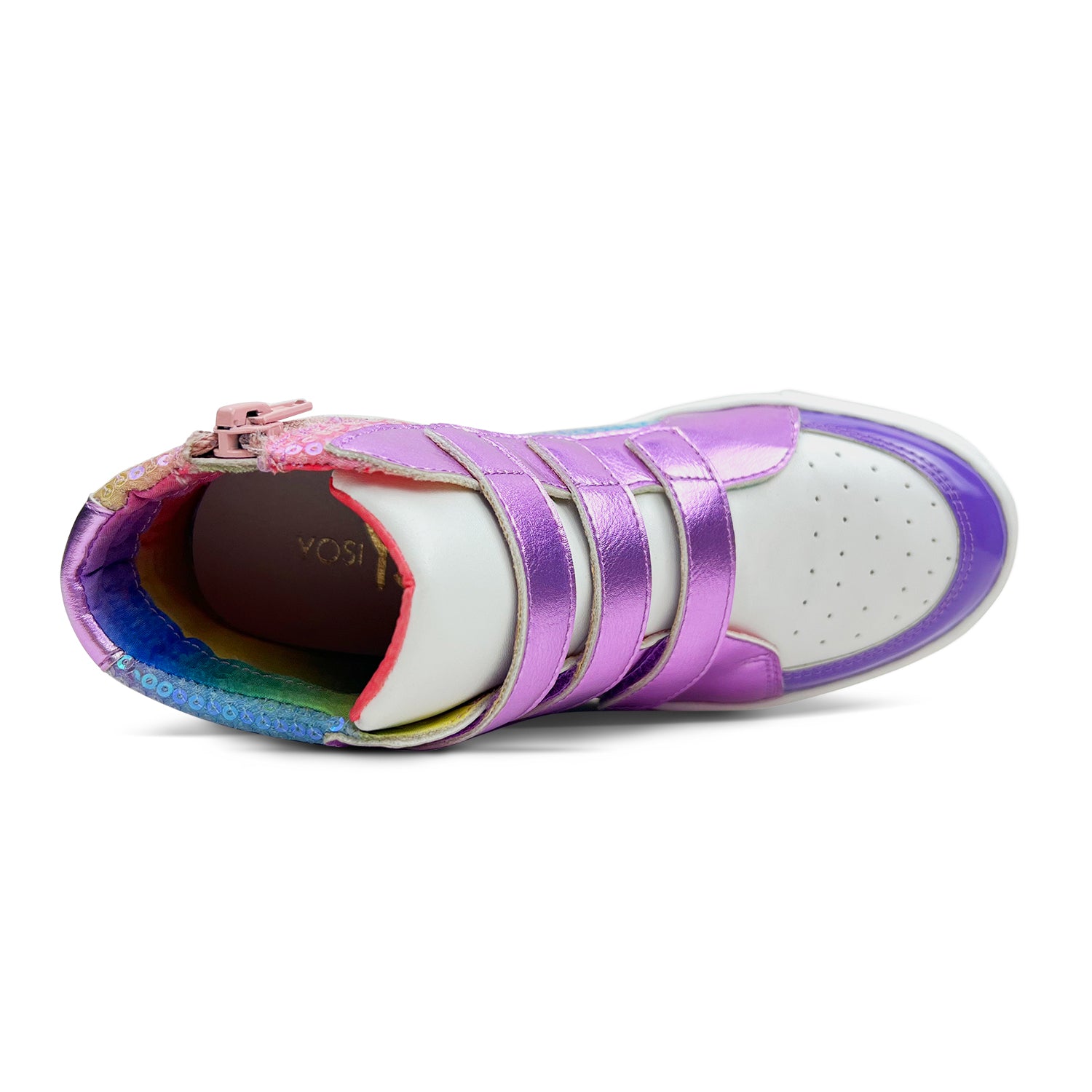 Miss Hannah Velcro Sneaker in Purple - Kids - Yosi Samra  - Kids' Sneakers