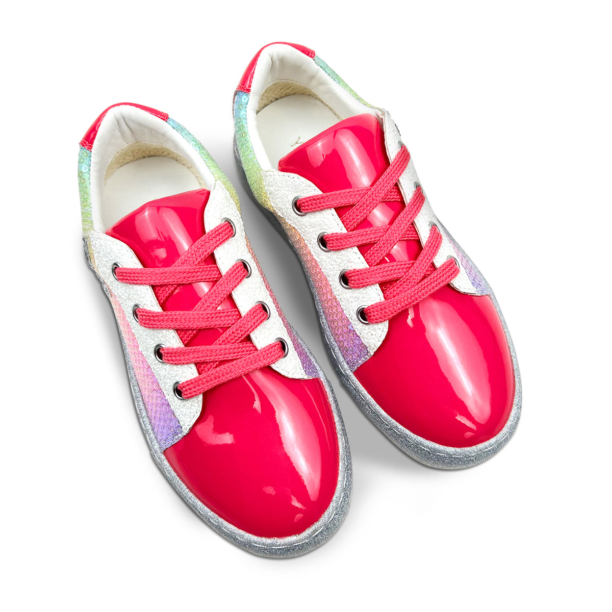 Miss Harper Sneaker in Pink Sequin - Kids