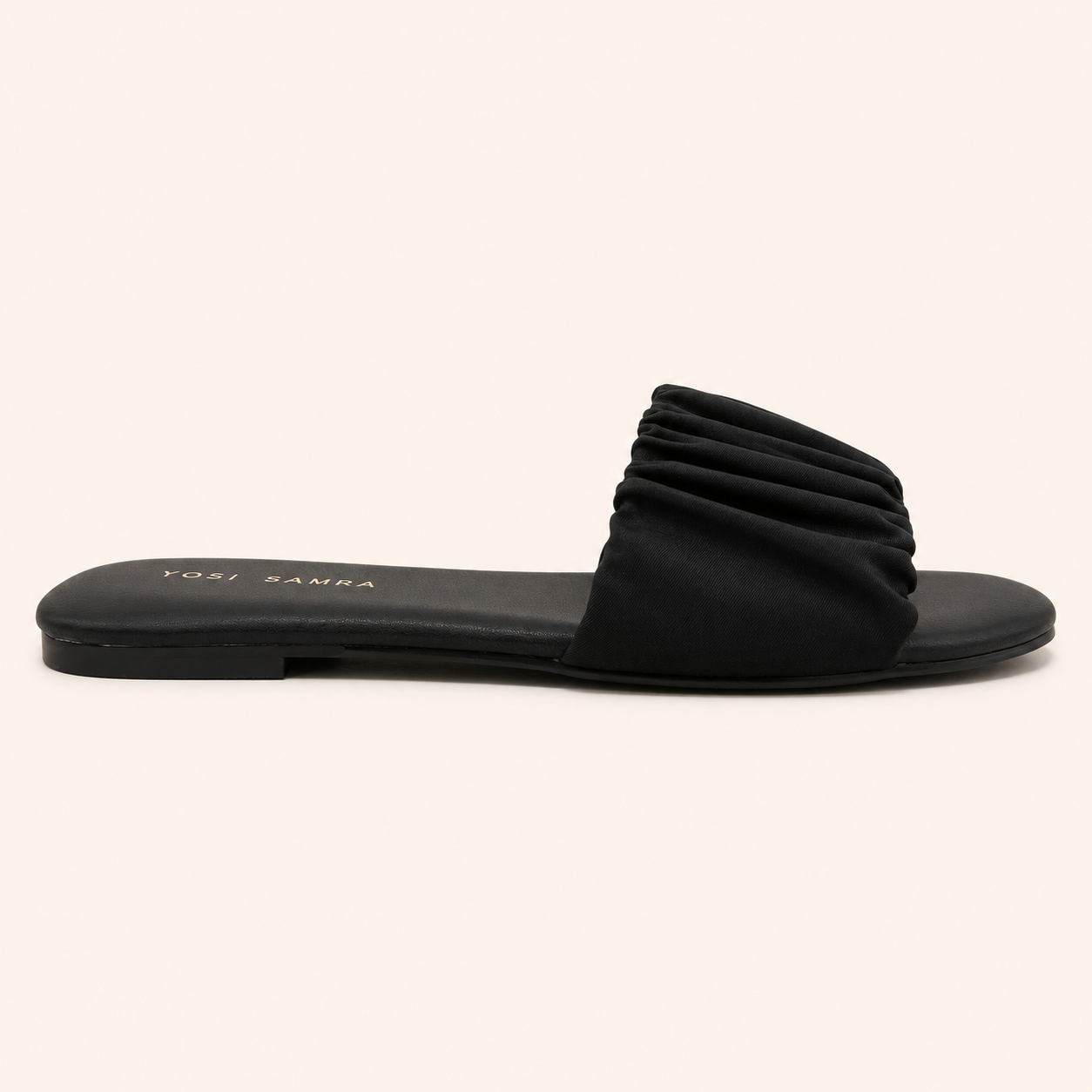 NAOMI SANDAL IN BLACK NYLON
