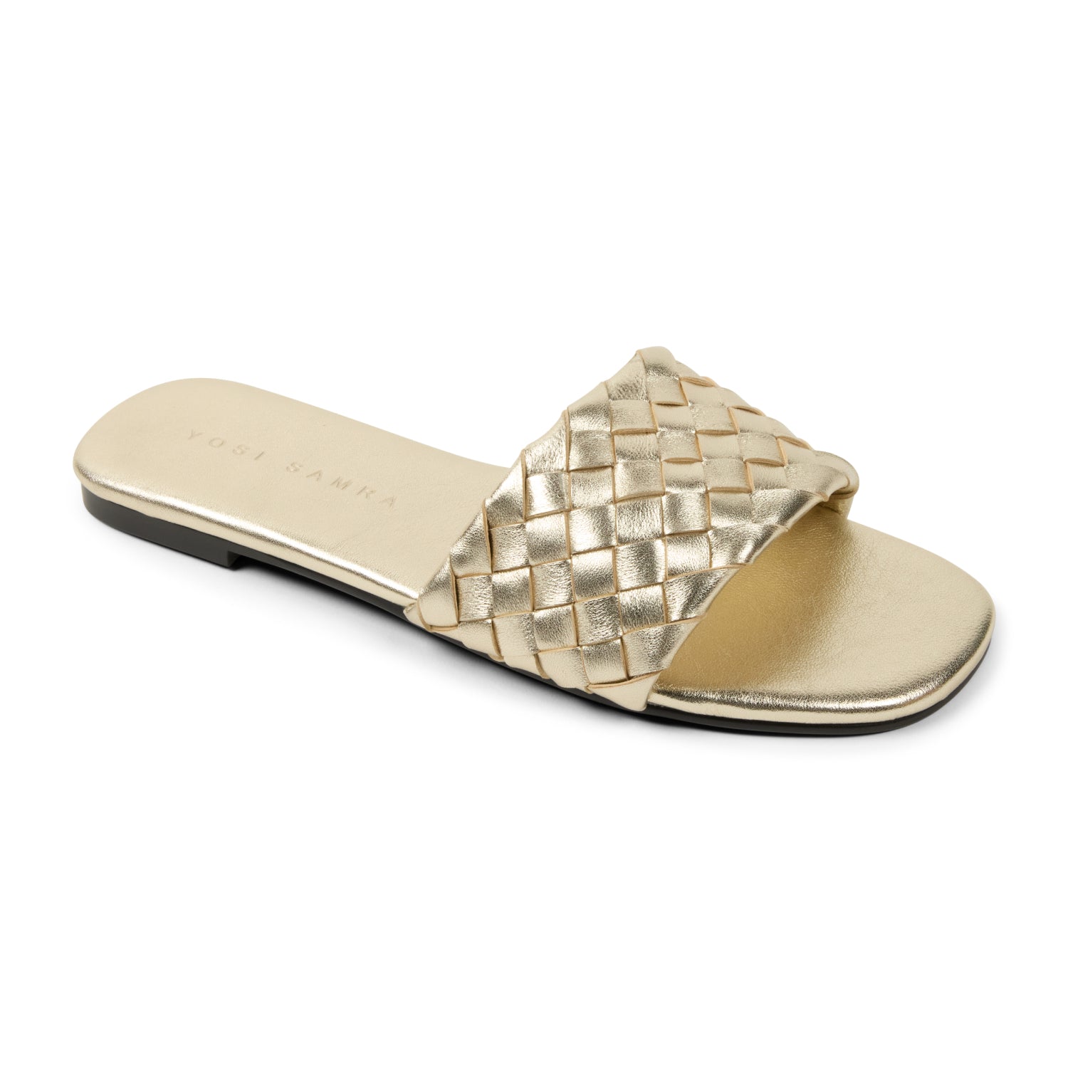 Nathalie Gold Metallic Sandal - Yosi Samra  - Women's Sandals
