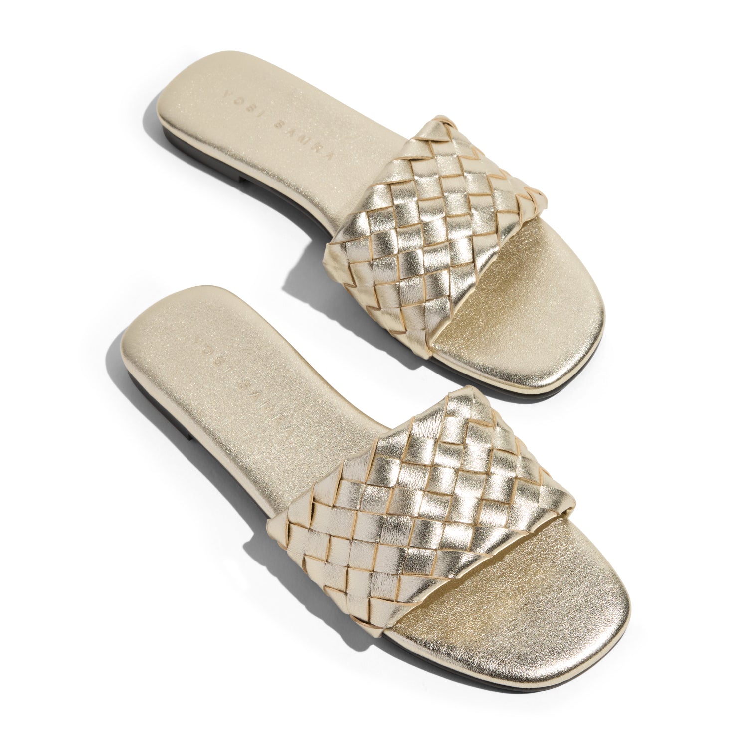 Nathalie Gold Metallic Sandal - Yosi Samra  - Women's Sandals