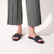 Nathalie Navy Sandal - Yosi Samra  - Women's Sandals