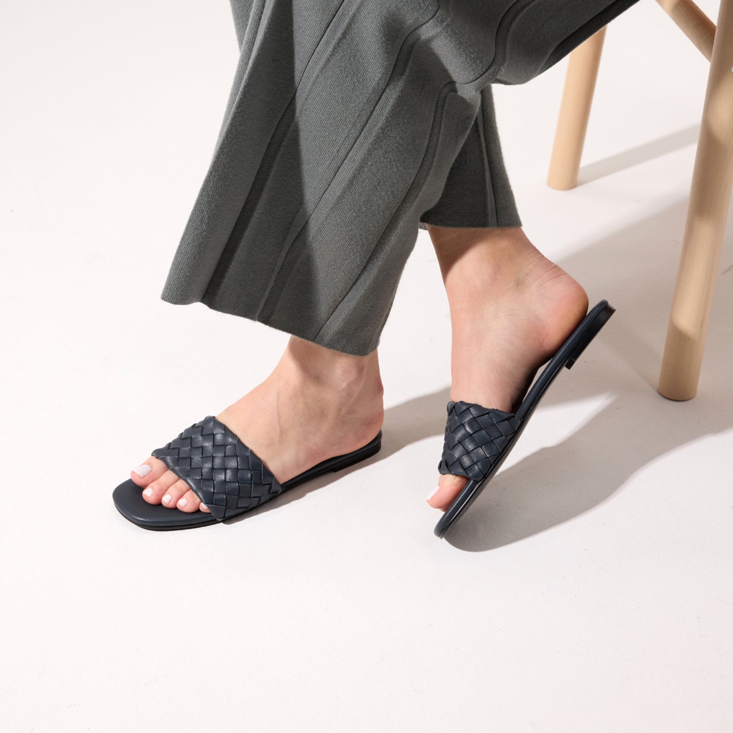 Nathalie Navy Sandal - Yosi Samra  - Women's Sandals