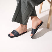Nathalie Navy Sandal - Yosi Samra  - Women's Sandals