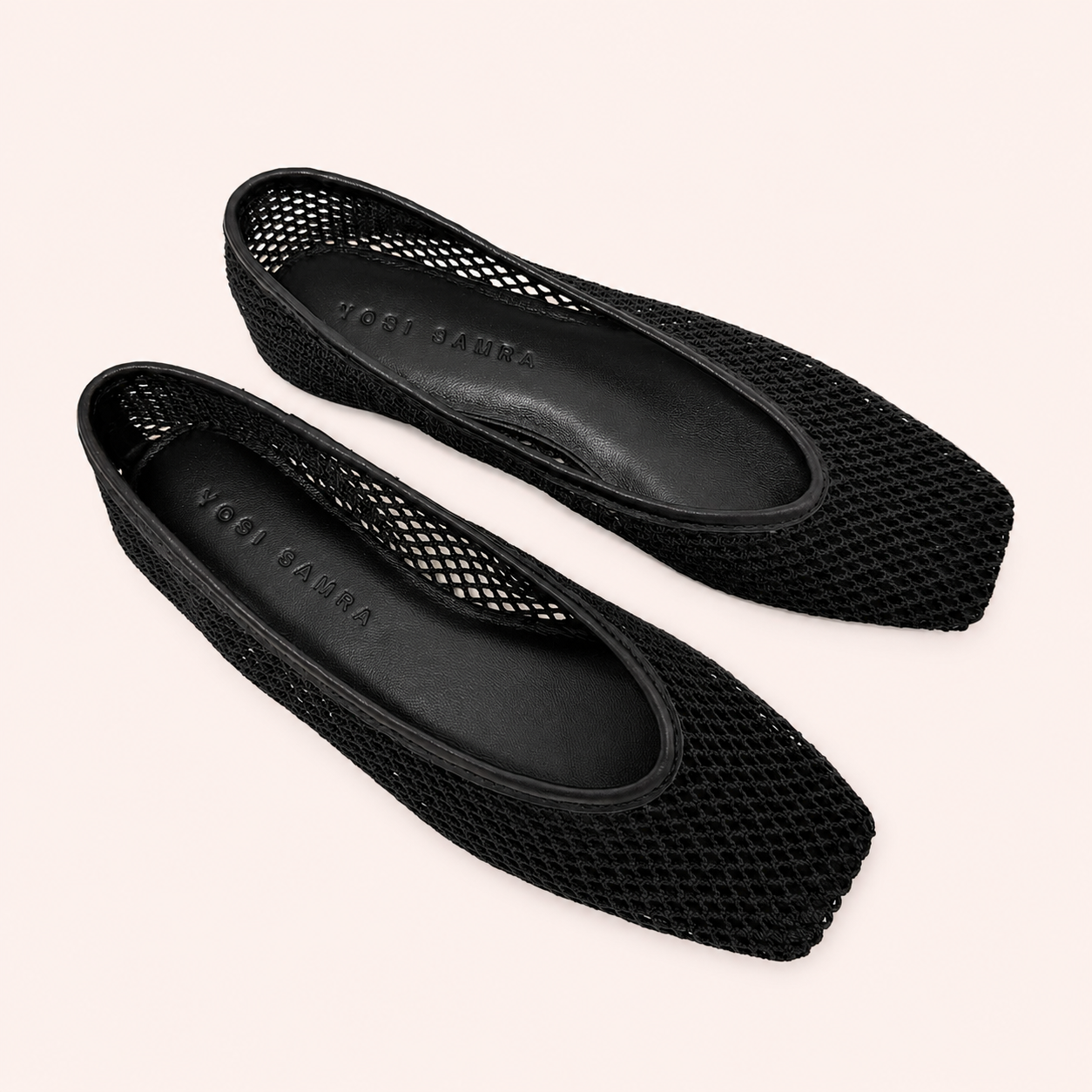 PIPER BALLET FLAT IN BLACK CROCHET