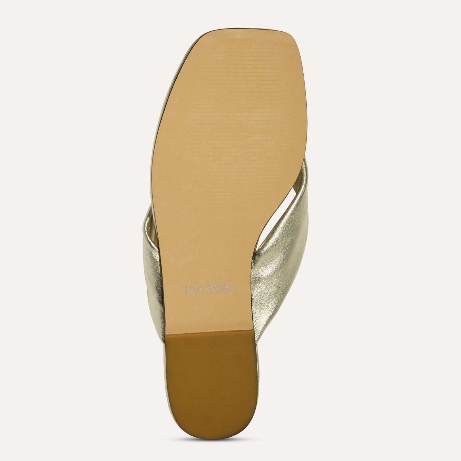 Reece Sandal in Gold Metallic Leather