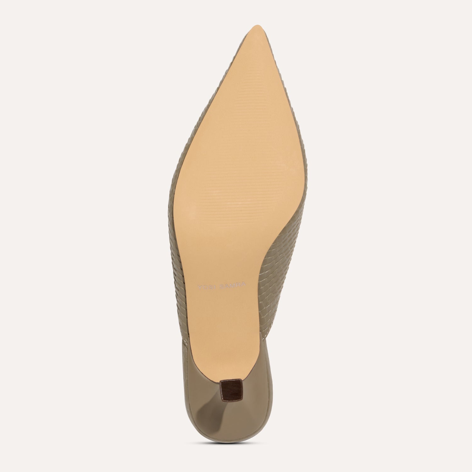 REMI IN TAUPE LEATHER CROC - Yosi Samra  - 