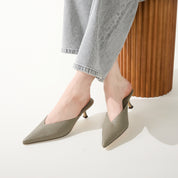 REMI IN TAUPE LEATHER CROC - Yosi Samra  - 