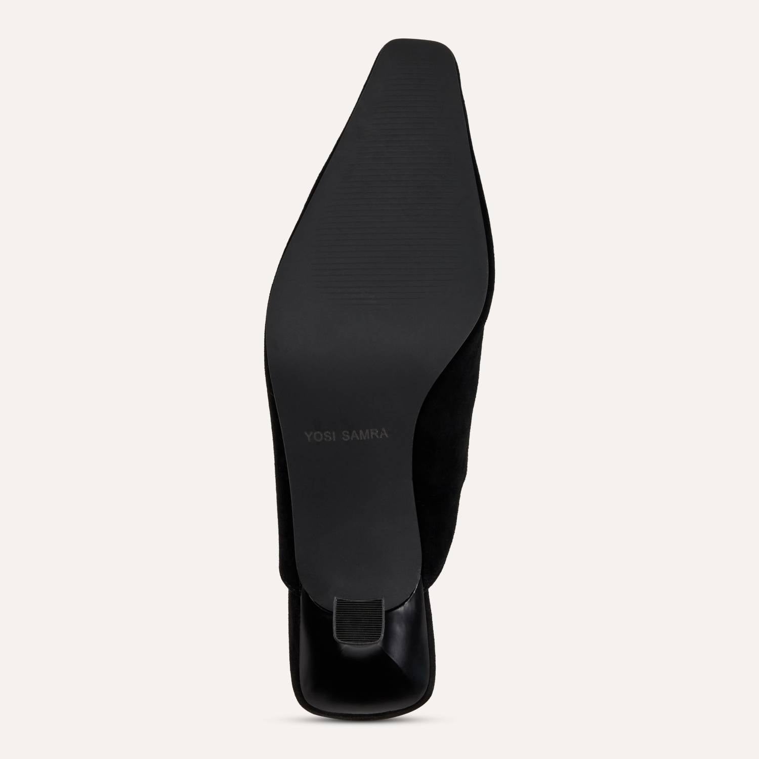 Ryder Heel in Black Suede