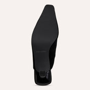 Ryder Heel in Black Suede