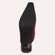 Ryder Heel in Chocolate Suede