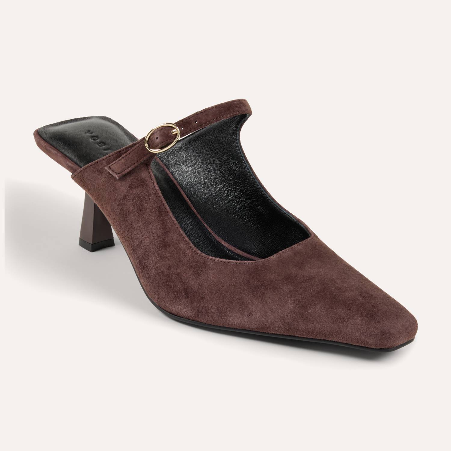 Ryder Heel in Chocolate Suede