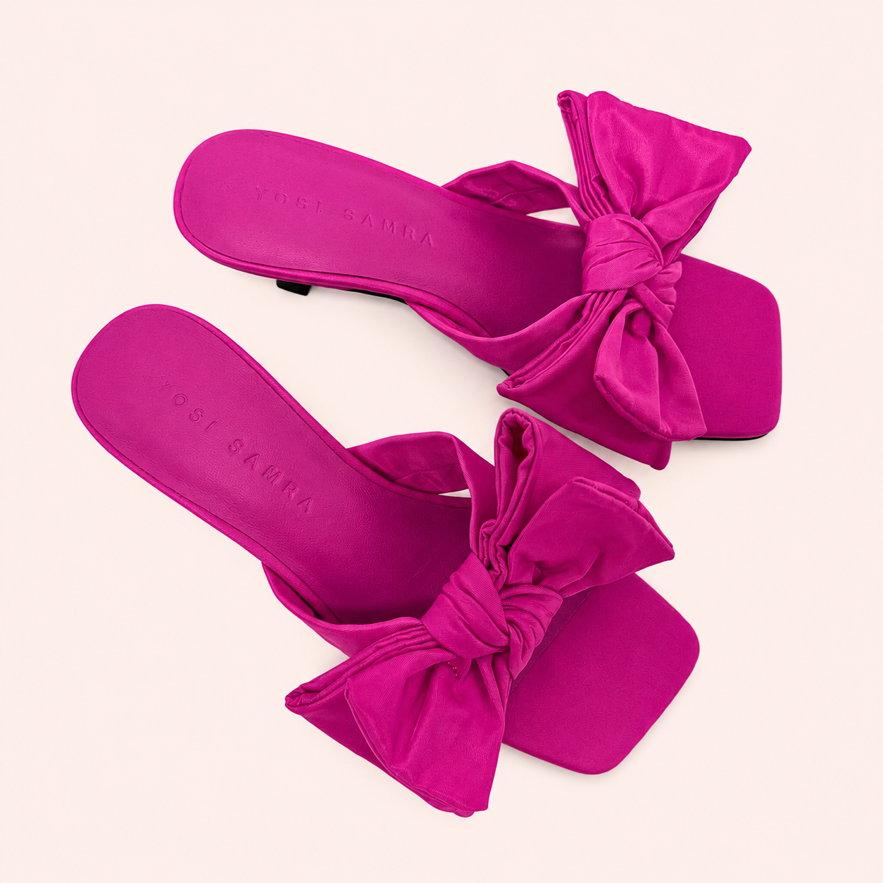 RAVELLO HEEL IN FUSCHIA NYLON