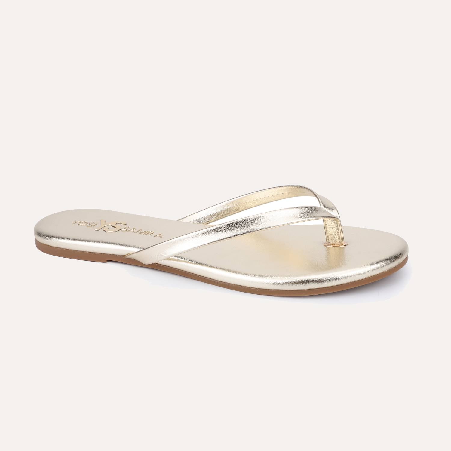 Rivington Flip Flop in Gold