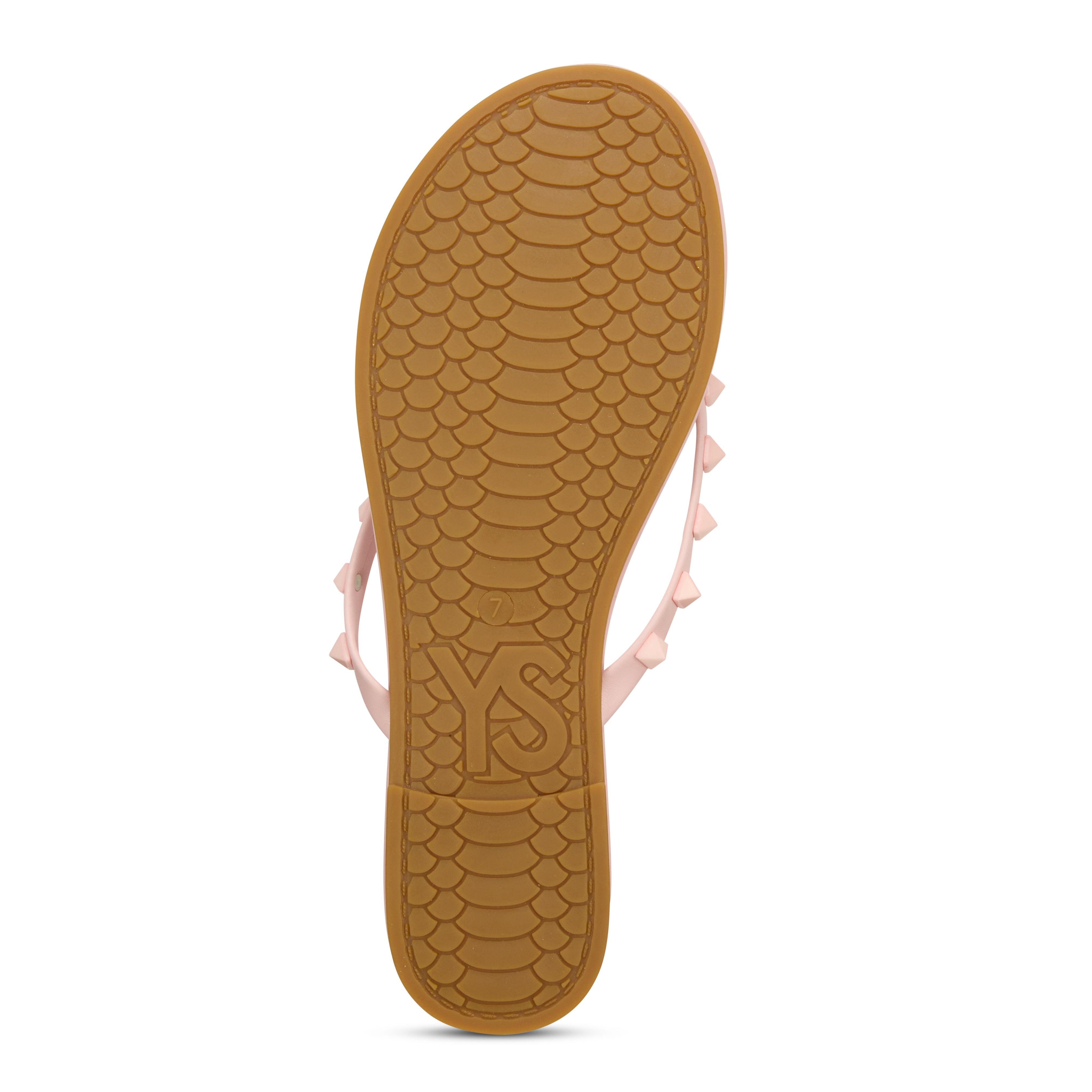 Rivington Stud Flip Flop in Ballet Pink - Yosi Samra  - Women's Sandals