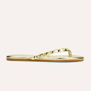 Rivington Stud Flip Flop in Gold