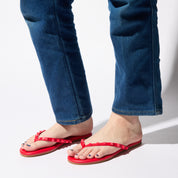 Rivington Stud Flip Flop in Red