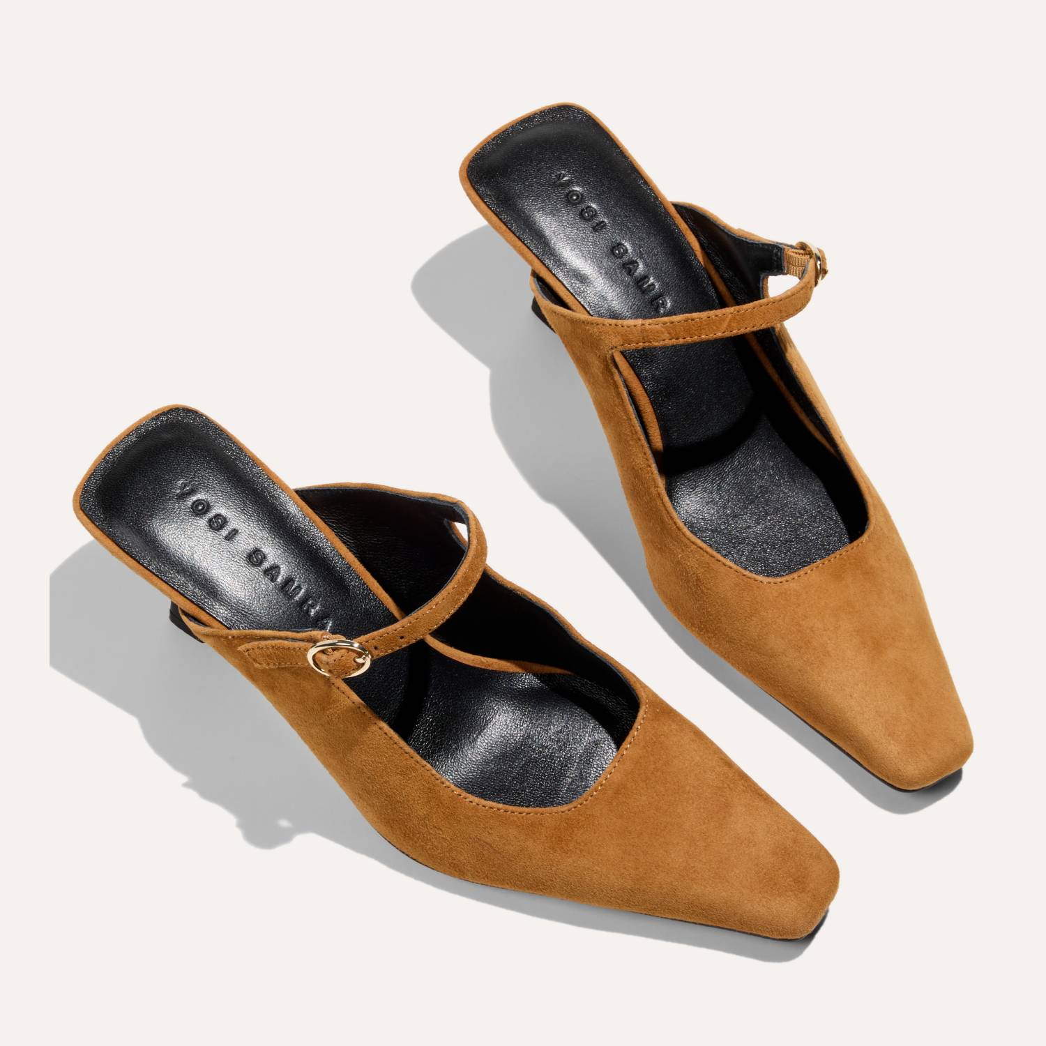 Ryder Heel in Camel Suede