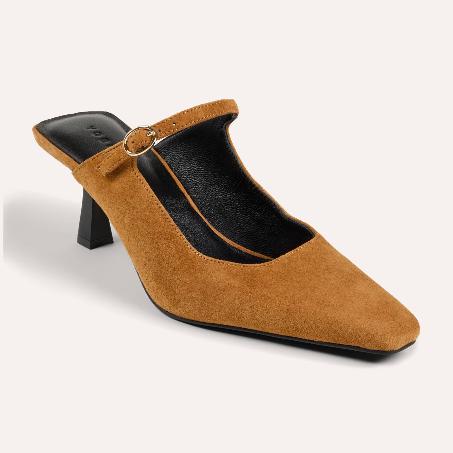 Ryder Heel in Camel Suede