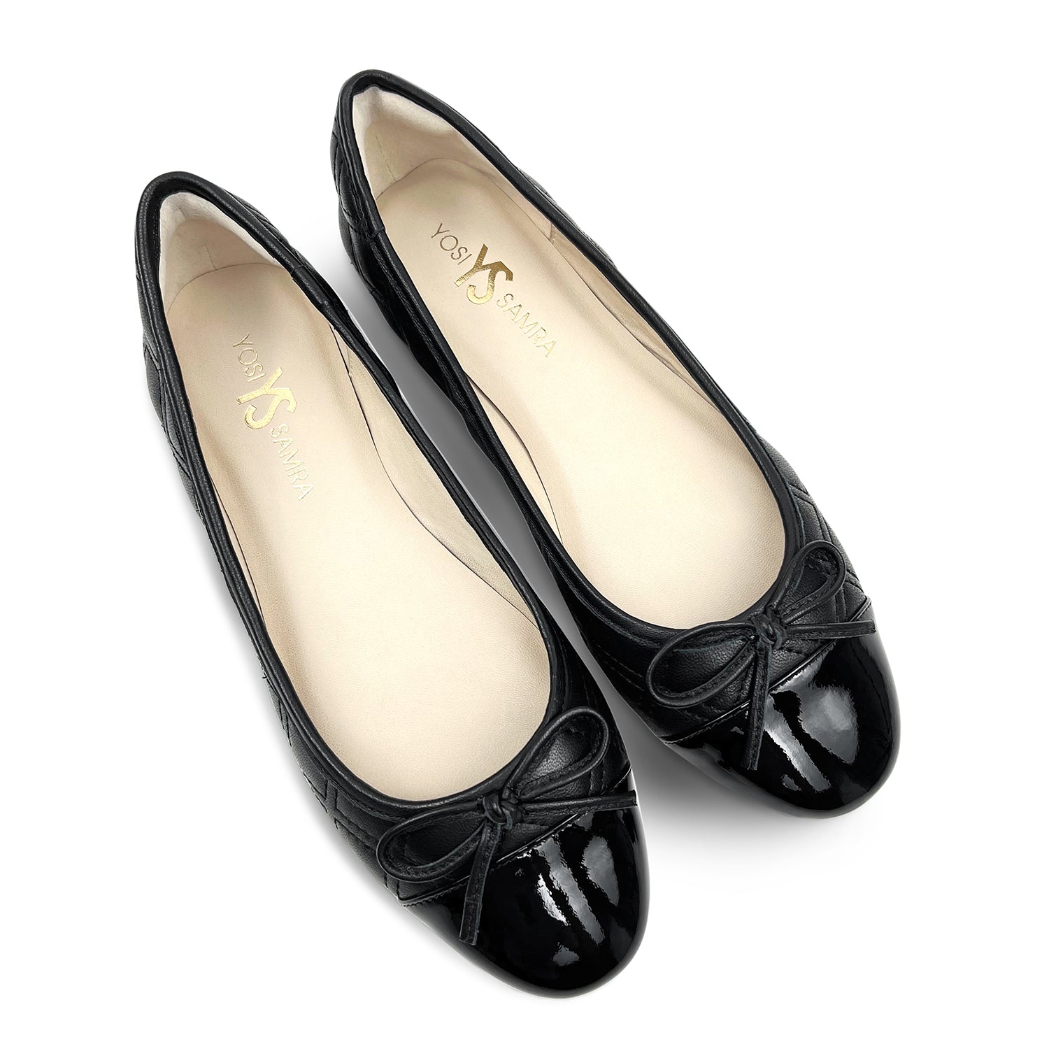 Ballet Flats Black Leather Flat Shoes Womens Delco Casual Vibe