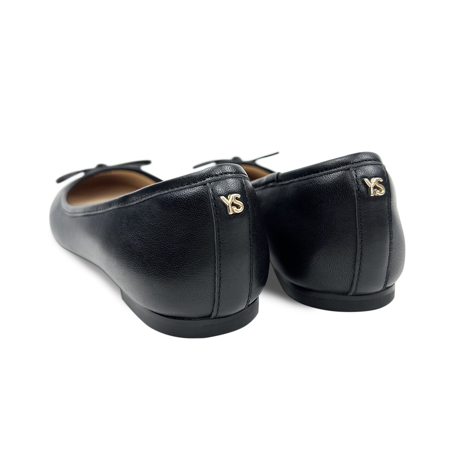 Sadie Ballet Flat in Black Nappa Leather