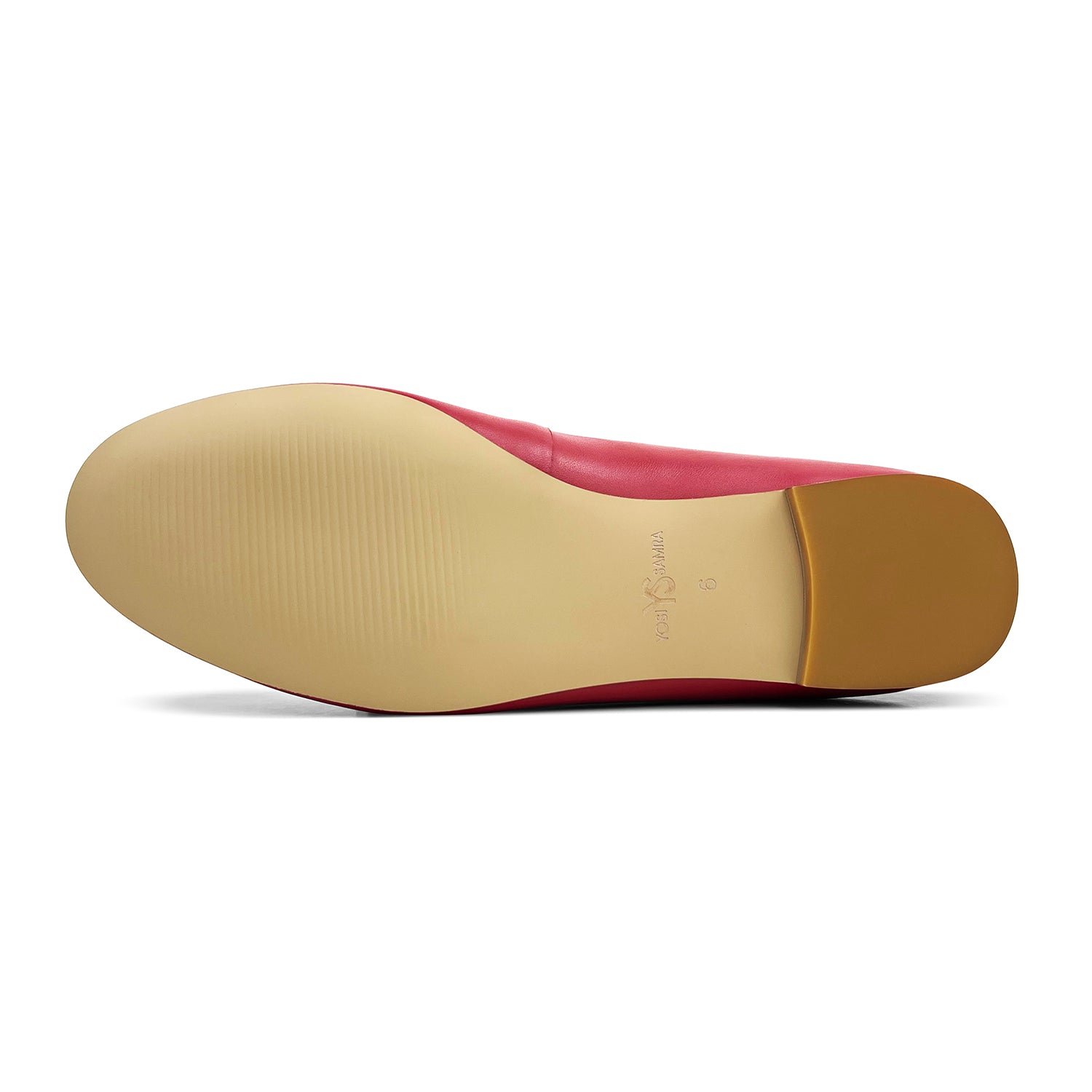 Sadie Ballet Flat in Red Nappa Leather