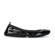 Samara Foldable Ballet Flat in Black Patent - Yosi Samra  - Women's Flats