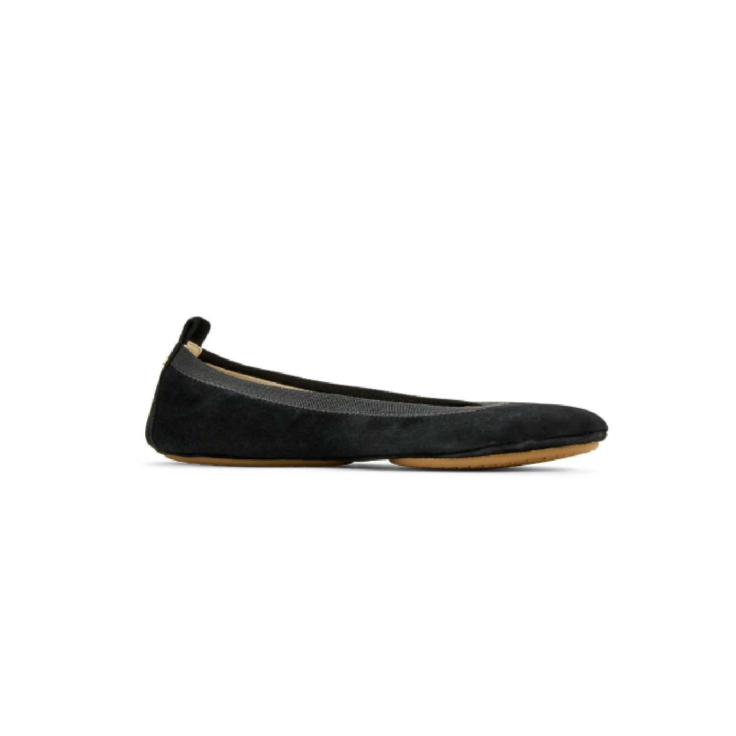 Samara Foldable Ballet Flat in Black Suede - Yosi Samra  - Women's Flats
