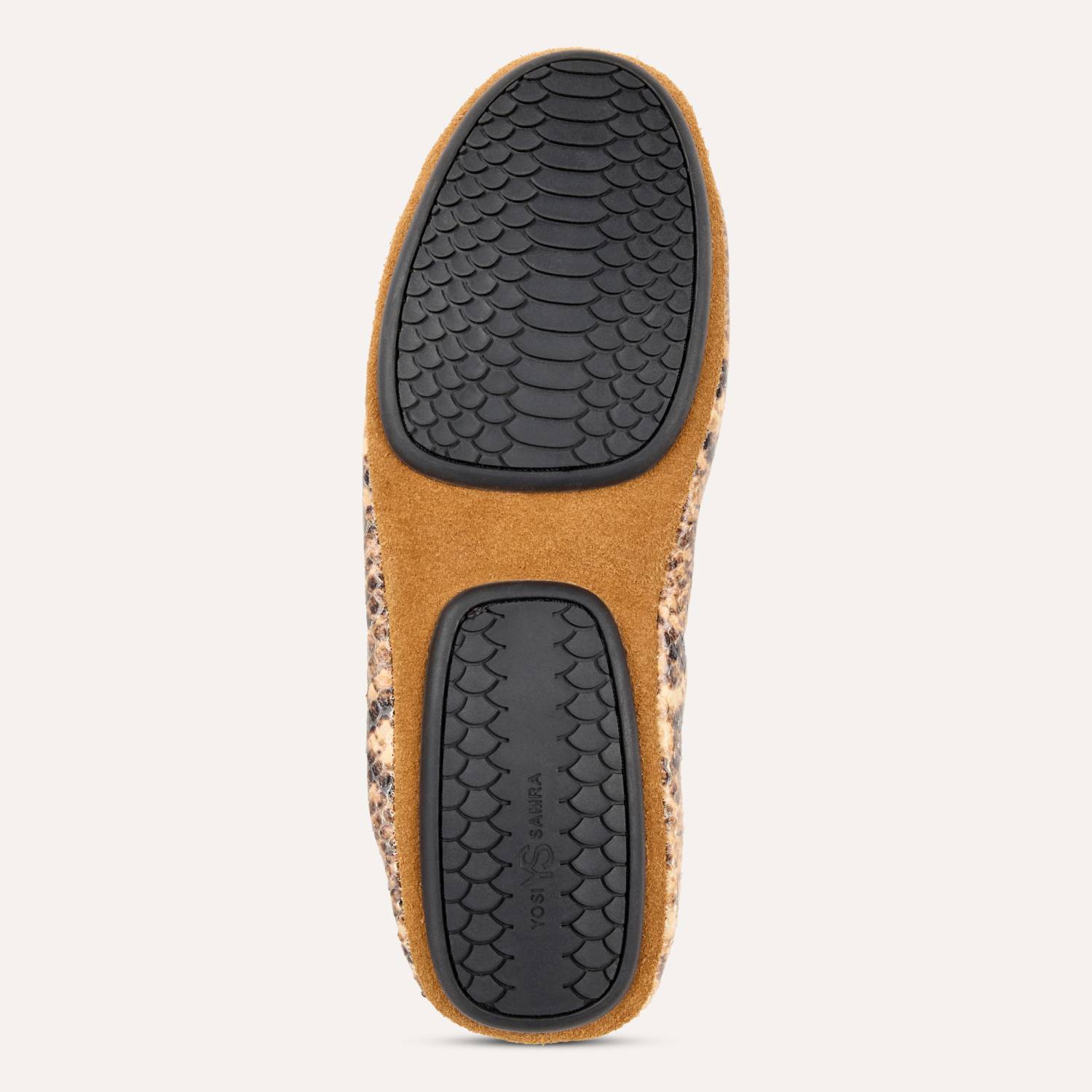 Samara Foldable Ballet Flat in Chocolate Snake