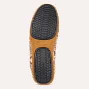Samara Foldable Ballet Flat in Chocolate Snake