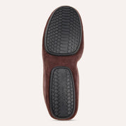 Samara Foldable Ballet Flat in Chocolate Suede