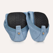 Samara Foldable Ballet Flat in Dusty Blue Suede