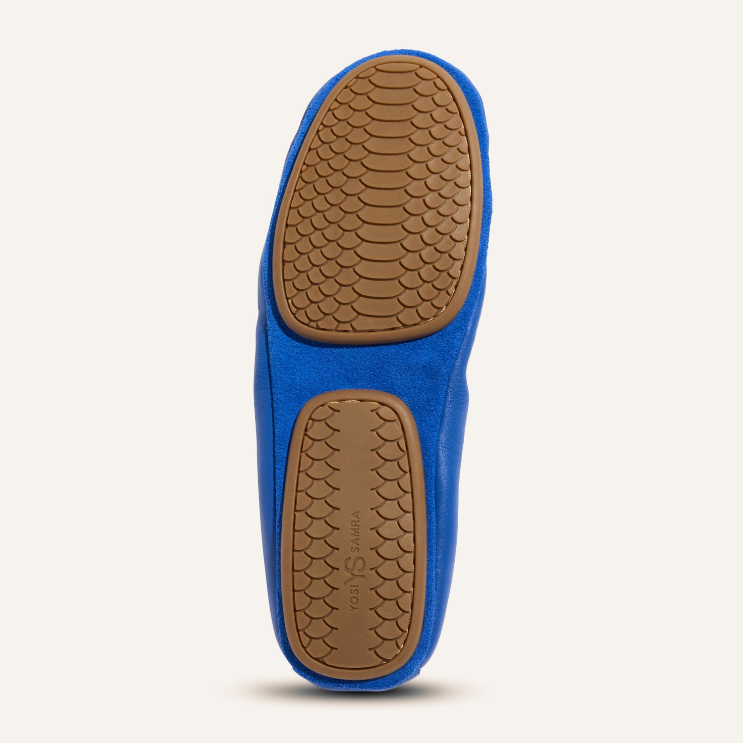 Samara Foldable Ballet Flat in Lapis Blue Leather - Yosi Samra  - Women's Flats