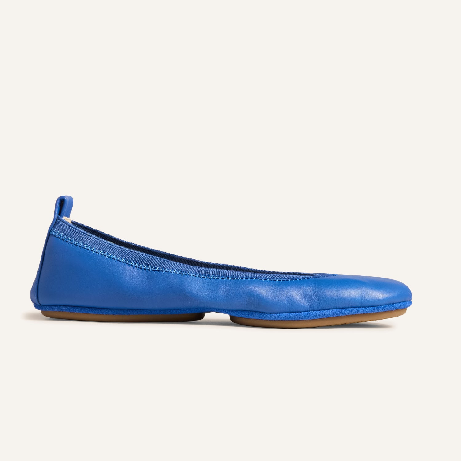 Samara Foldable Ballet Flat in Lapis Blue Leather - Yosi Samra  - Women's Flats