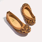 Samara Foldable Ballet Flat in Leopard Calf Hair - Yosi Samra  - Women's Flats