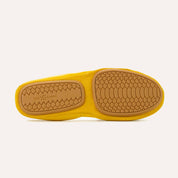 Samara Foldable Ballet Flat in Mustard Yellow Leather