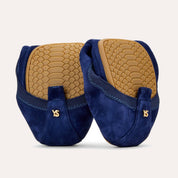 Samara Foldable Ballet Flat in Navy Suede
