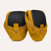 Samara Foldable Ballet Flat in Ochre Suede