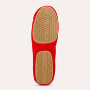 Samara Foldable Ballet Flat in Red Suede