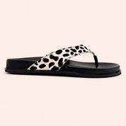 Solana Sandal in Bambi Calf Hair