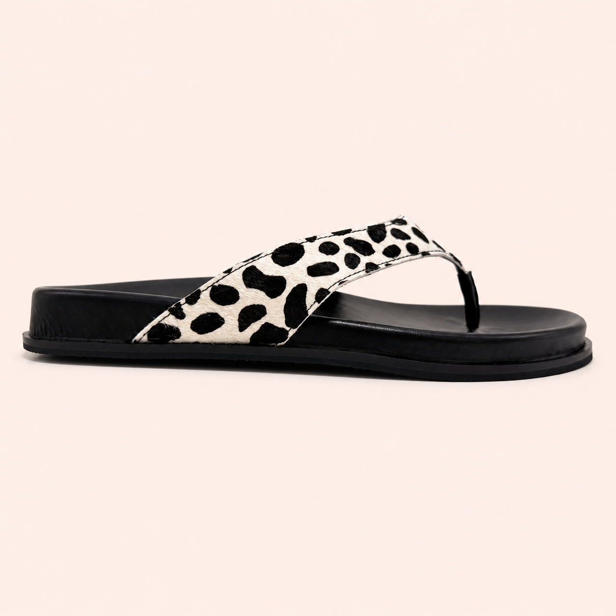 SOLANA SANDAL IN BAMBI CALF HAIR
