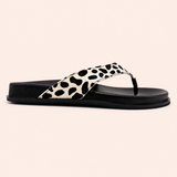 Solana Sandal in Bambi Calf Hair
