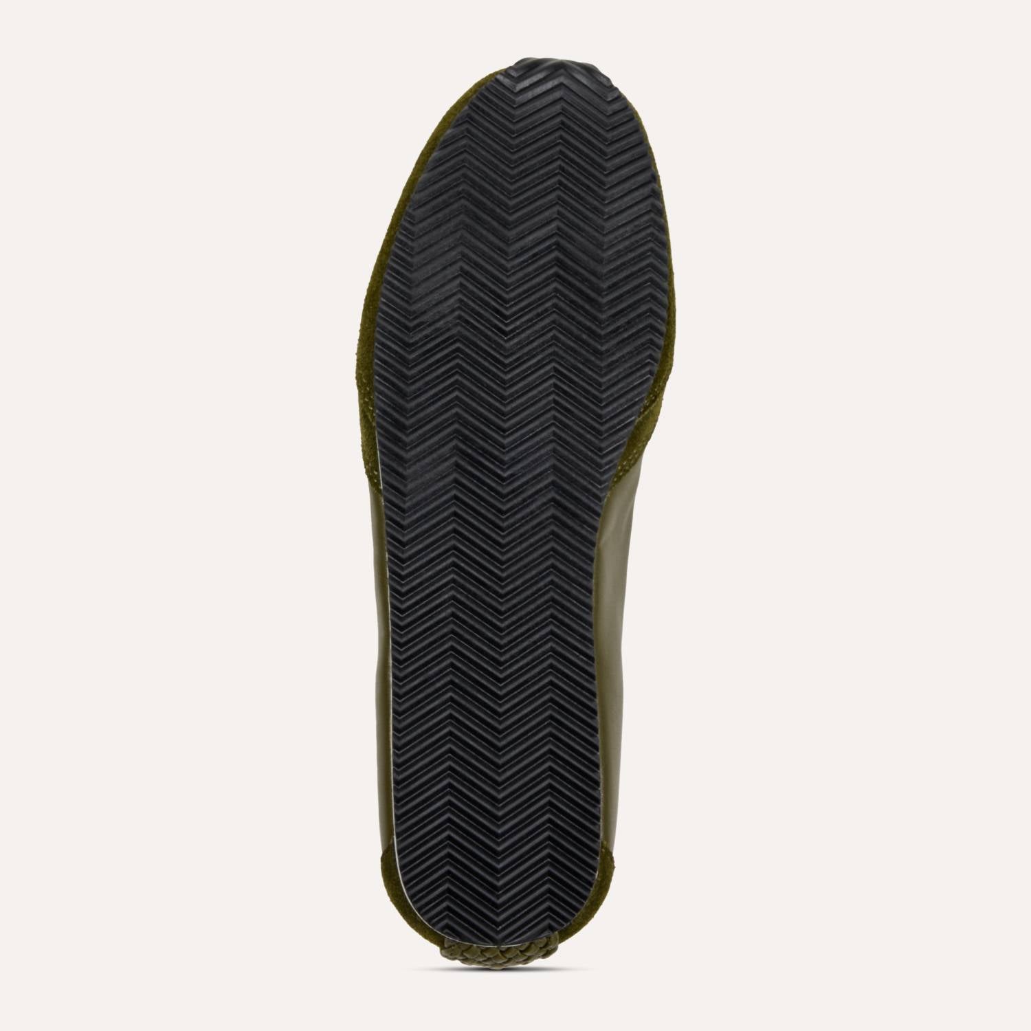 Terminal Sneaker in Olive Leather/Suede