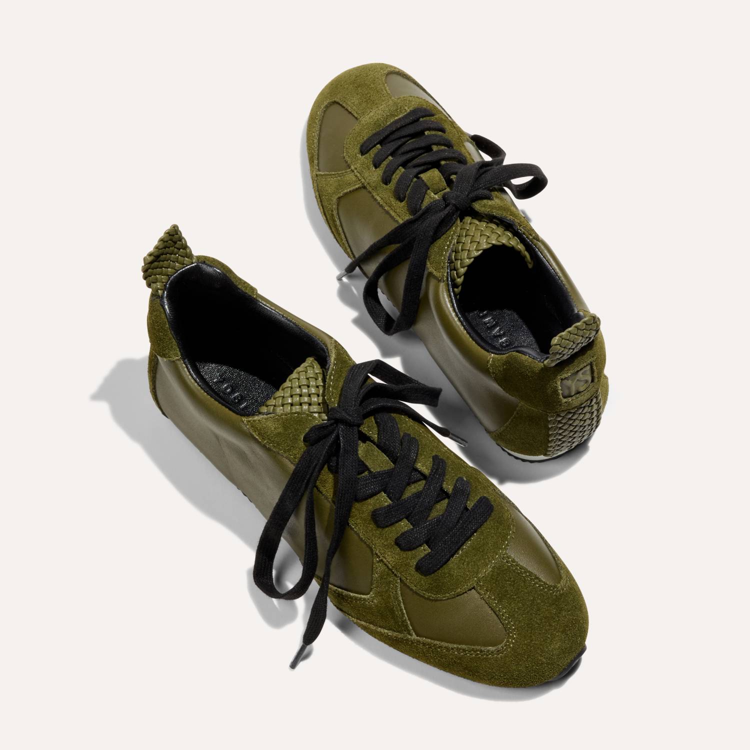 Terminal Sneaker in Olive Leather/Suede
