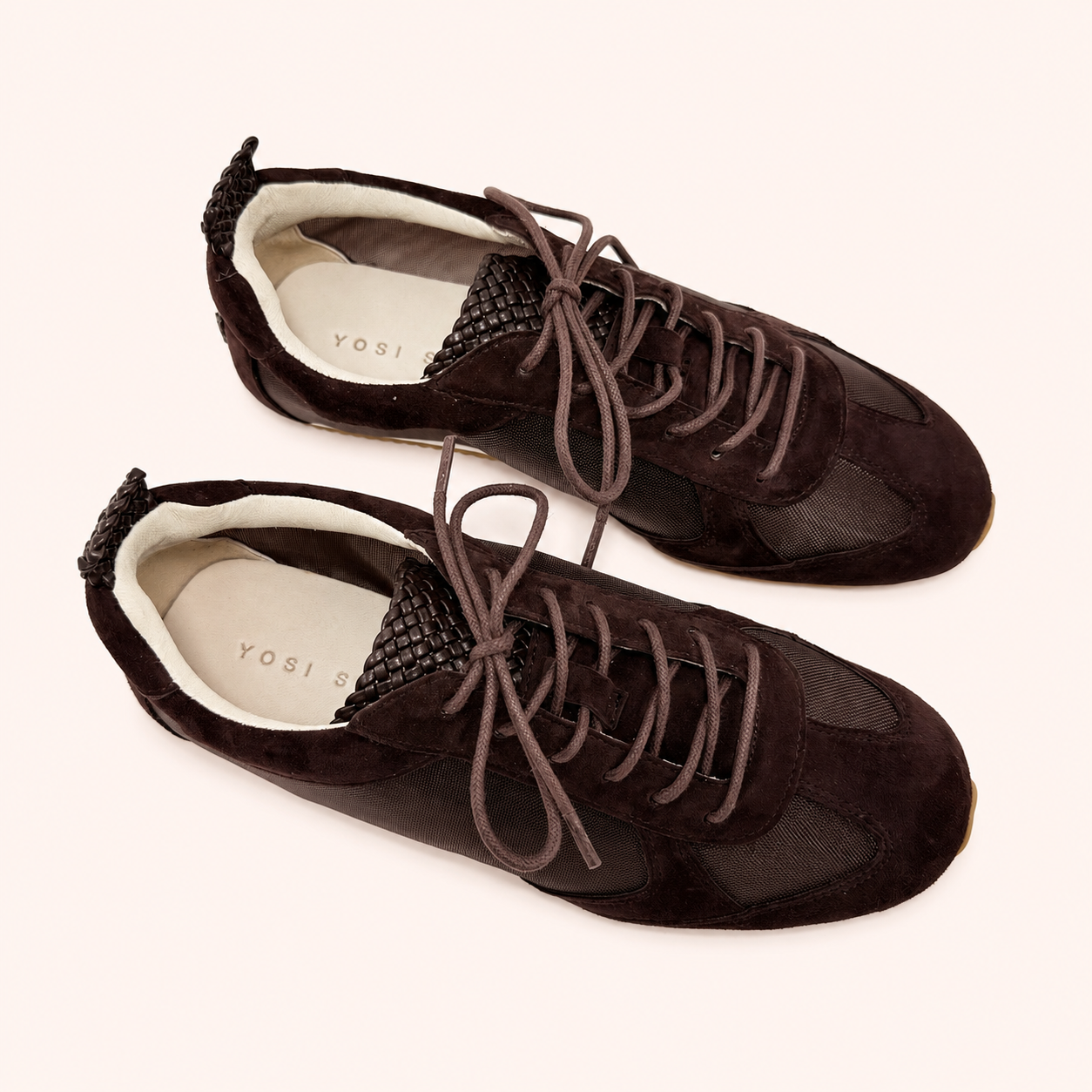 TERMINAL SNEAKER IN CHOCOLATE MESH/SUEDE
